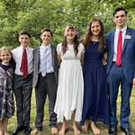 6 children dressed up for Fourth of July