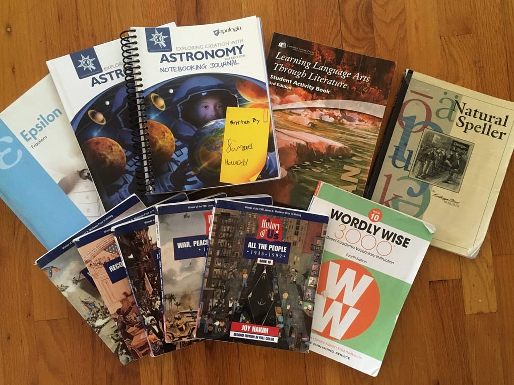 curriculum Apolgia, mathusee, History of US homeschool curriculum we're using.