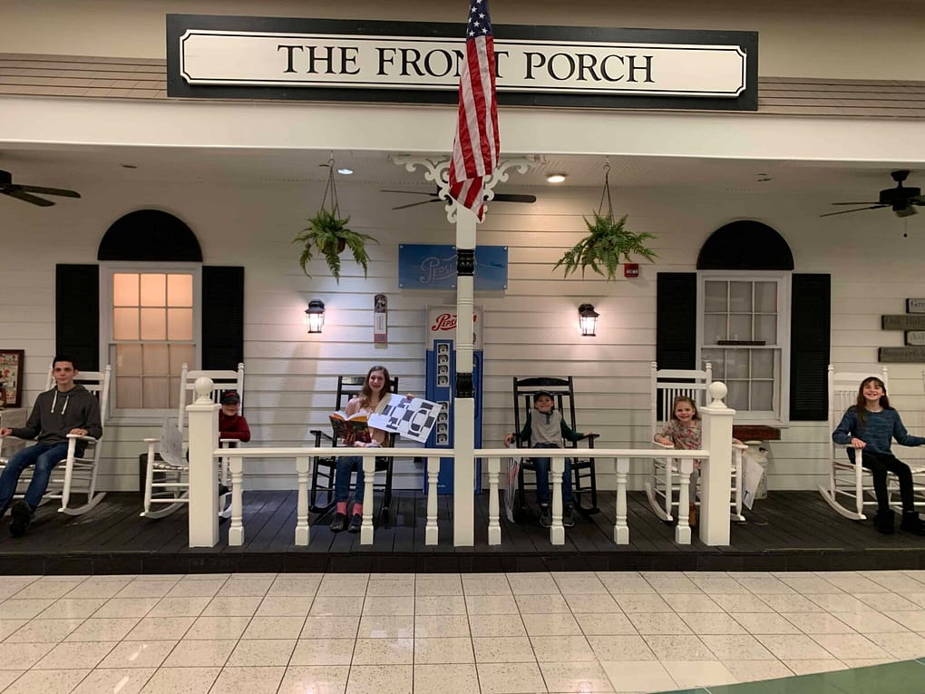 waiting on the front porch of GSO airport