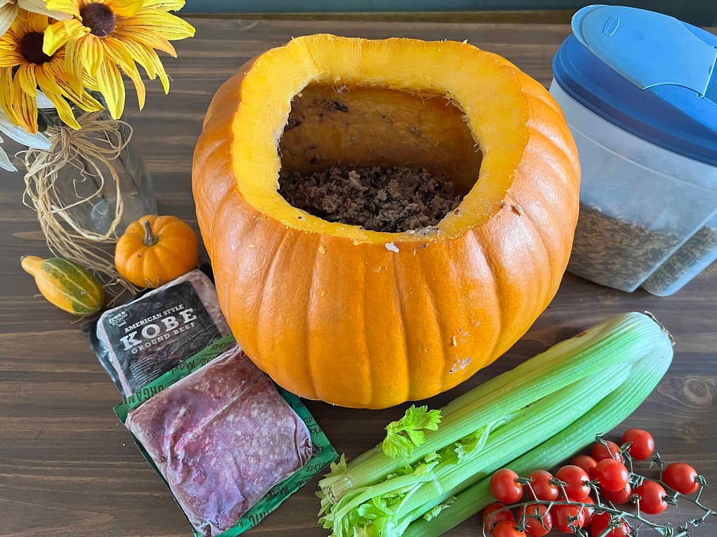 dinner in a pumpkin