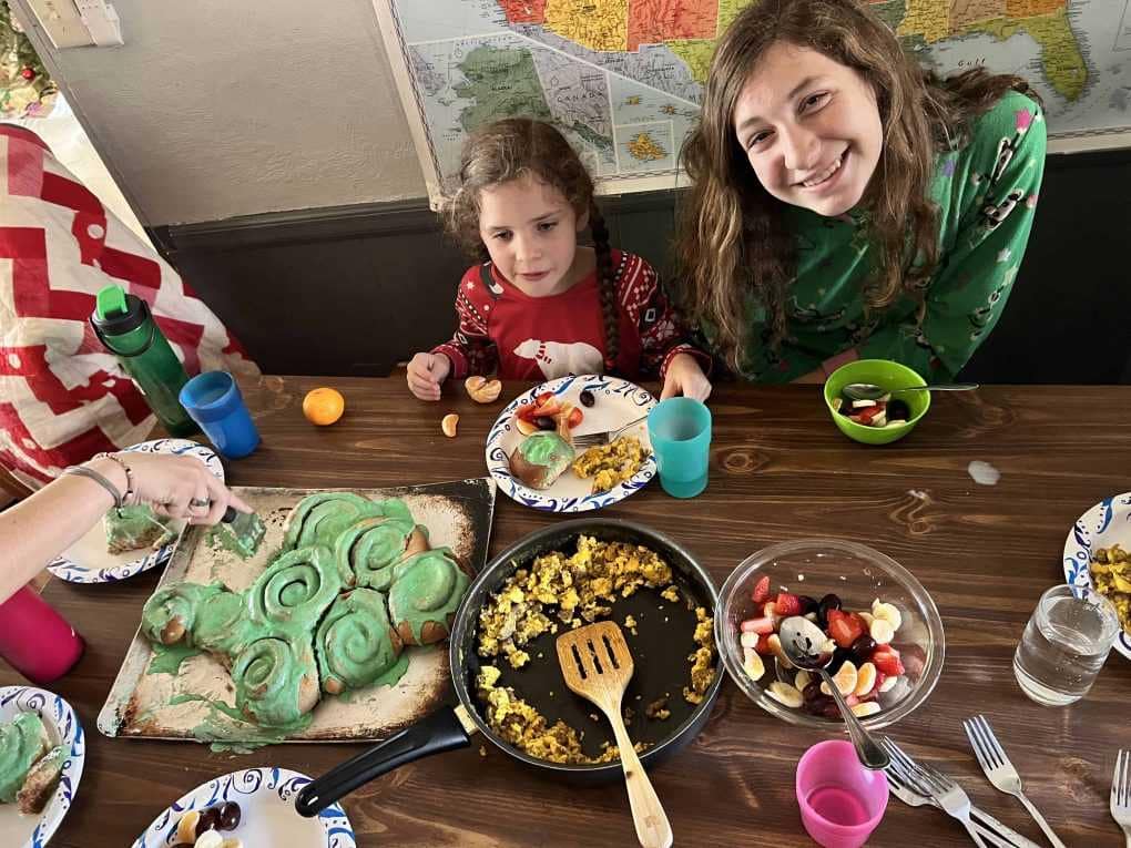 Christmas morning breakfast