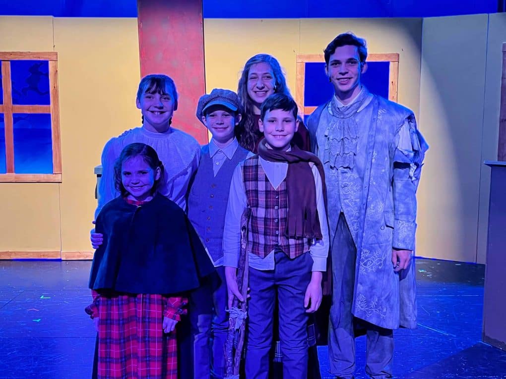 Crochet family and Jacob Marley in Christmas Carol