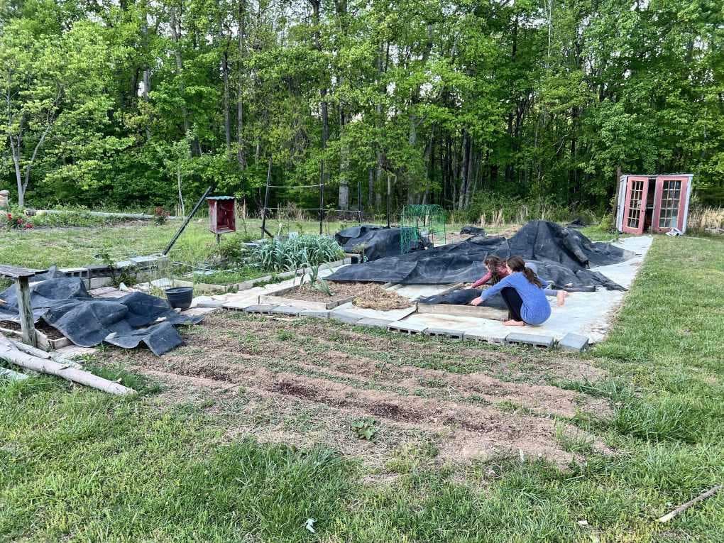 covering garden beds
