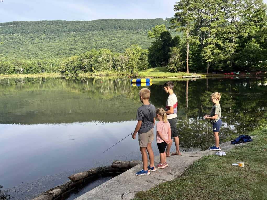 boys fishing