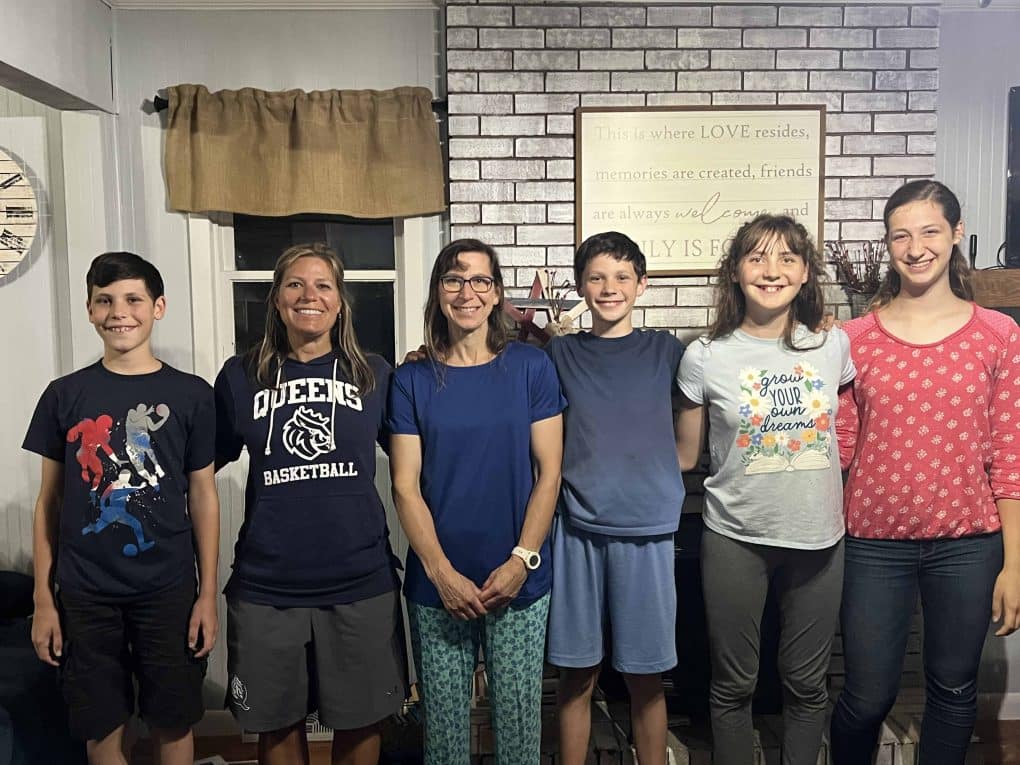 lineup of a family in height order
