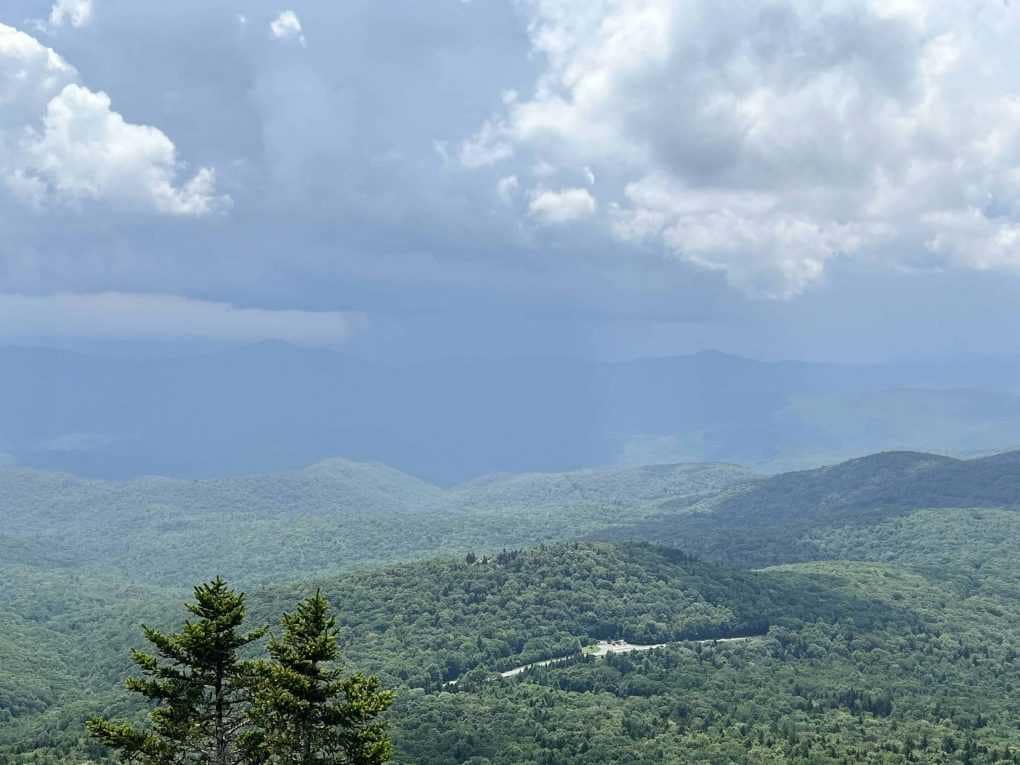 storm coming to grandfather mountain