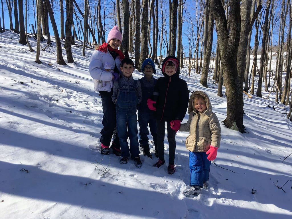 5 kids hike through the snow to reenact Washington's troops in Valley Forge