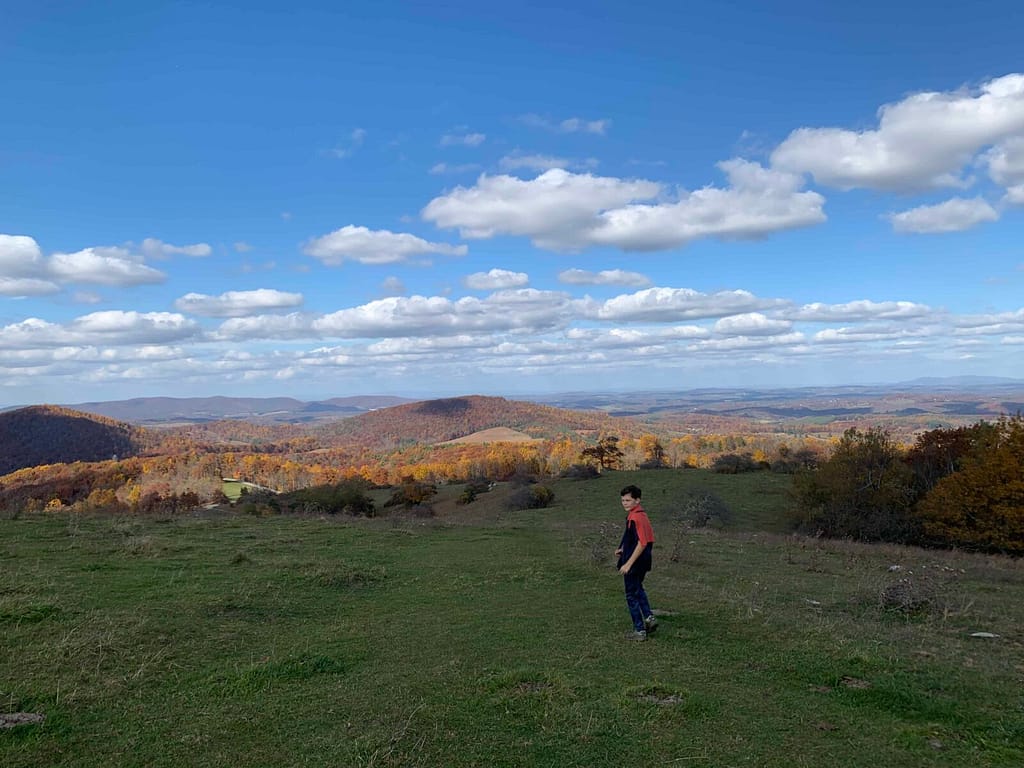 blue ridge mountains in the fall
