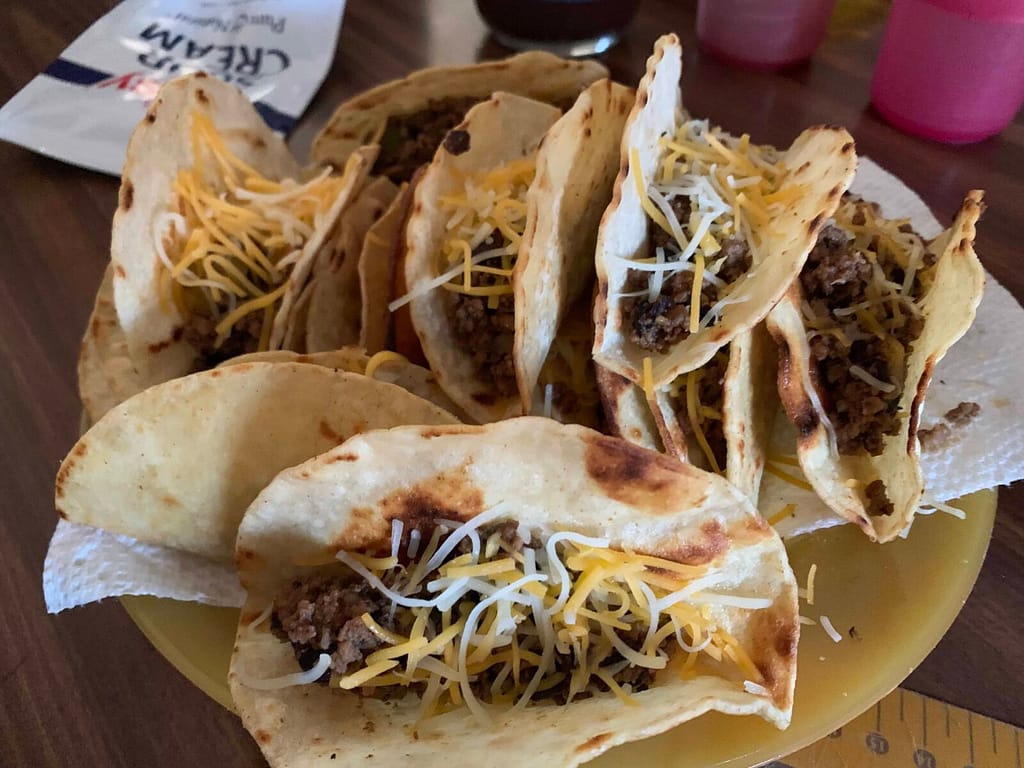 plate of tacos