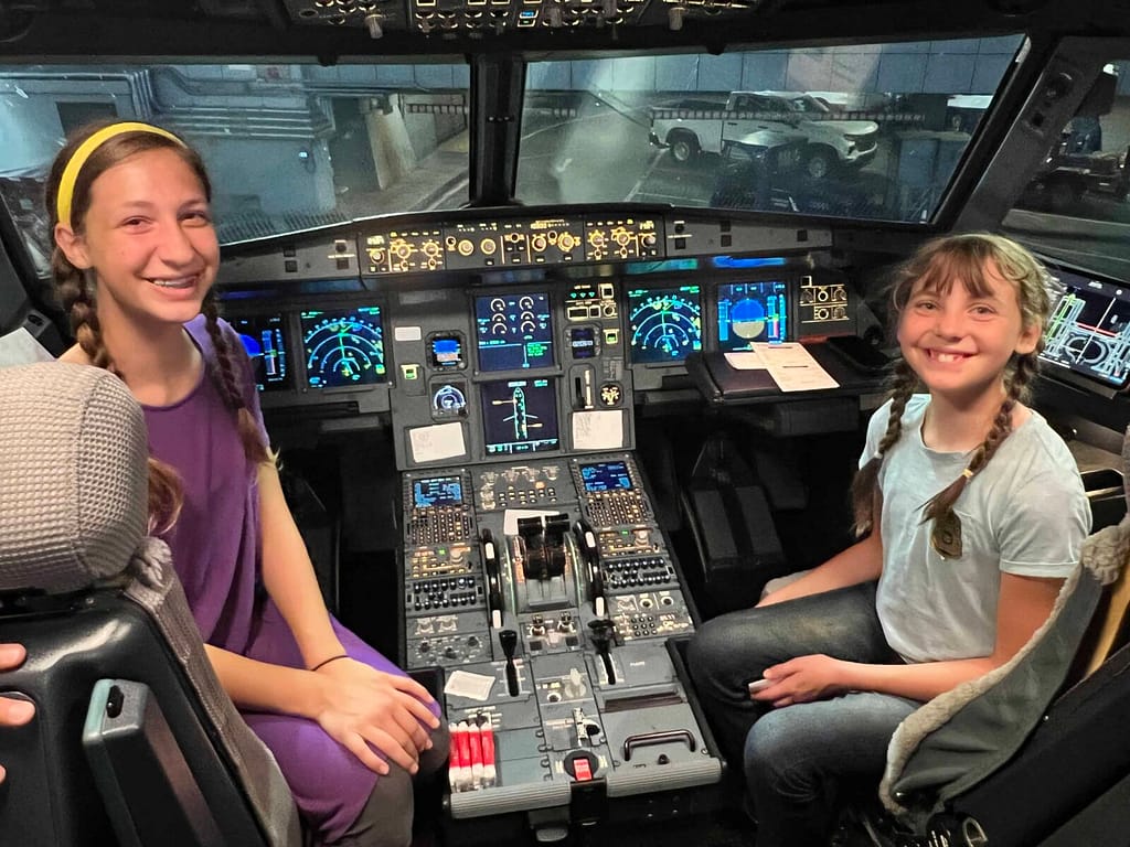 2 sisters in the cockpit