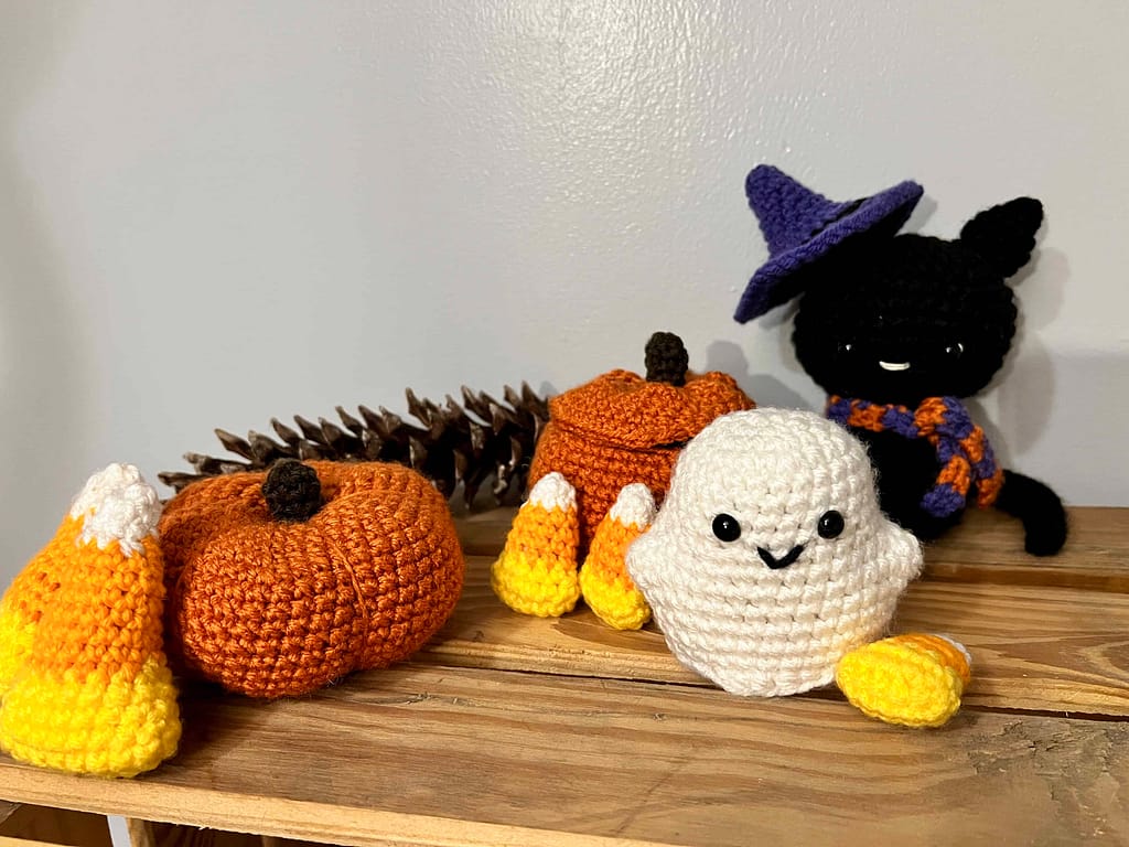 Halloween crochet decorations