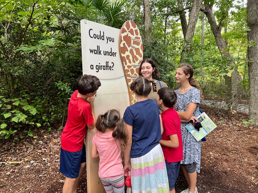 kids at the NC zoo