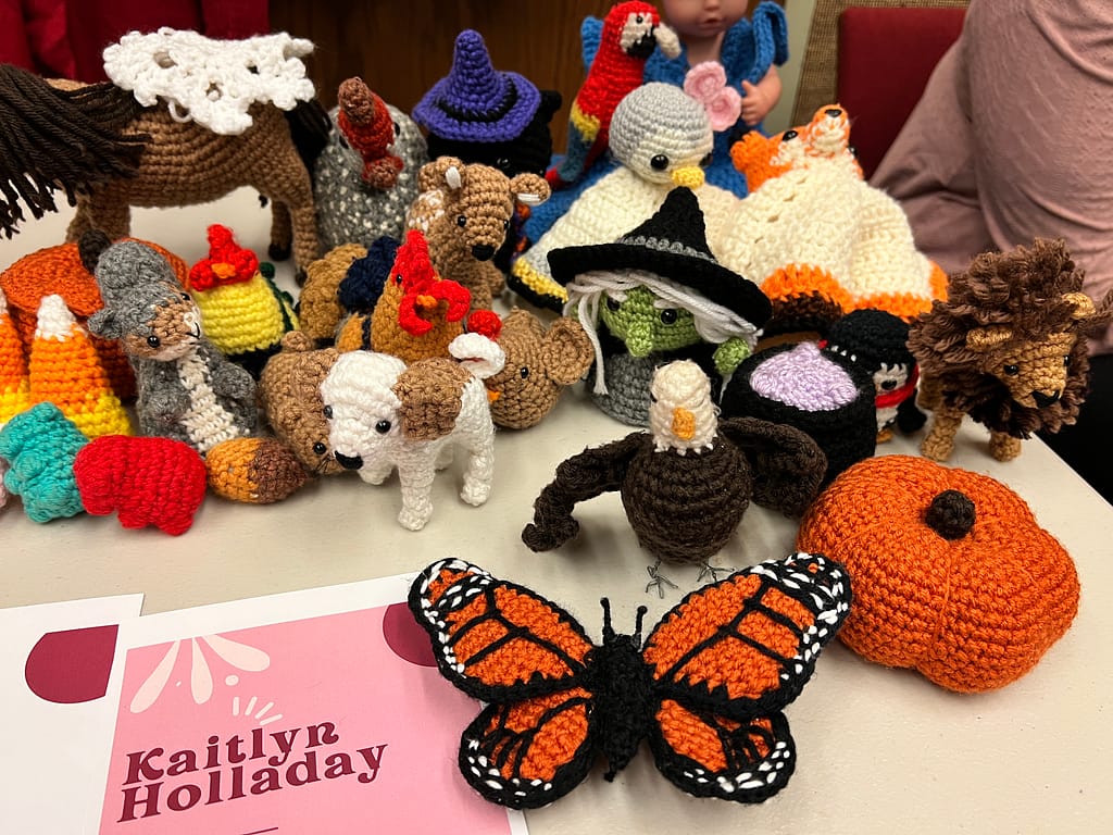 crocheted animals