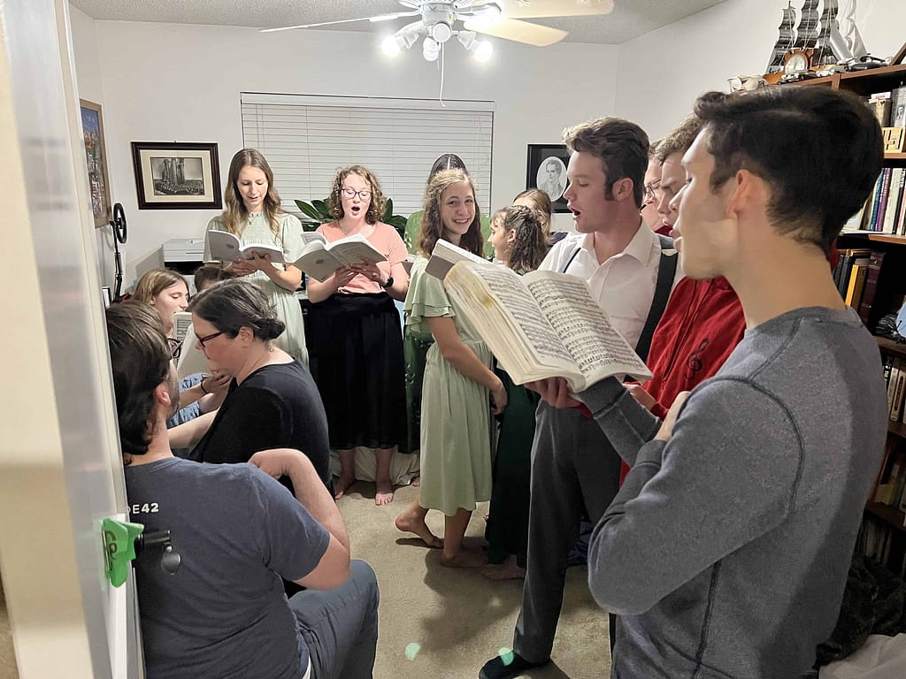 teenagers singing Messiah songs