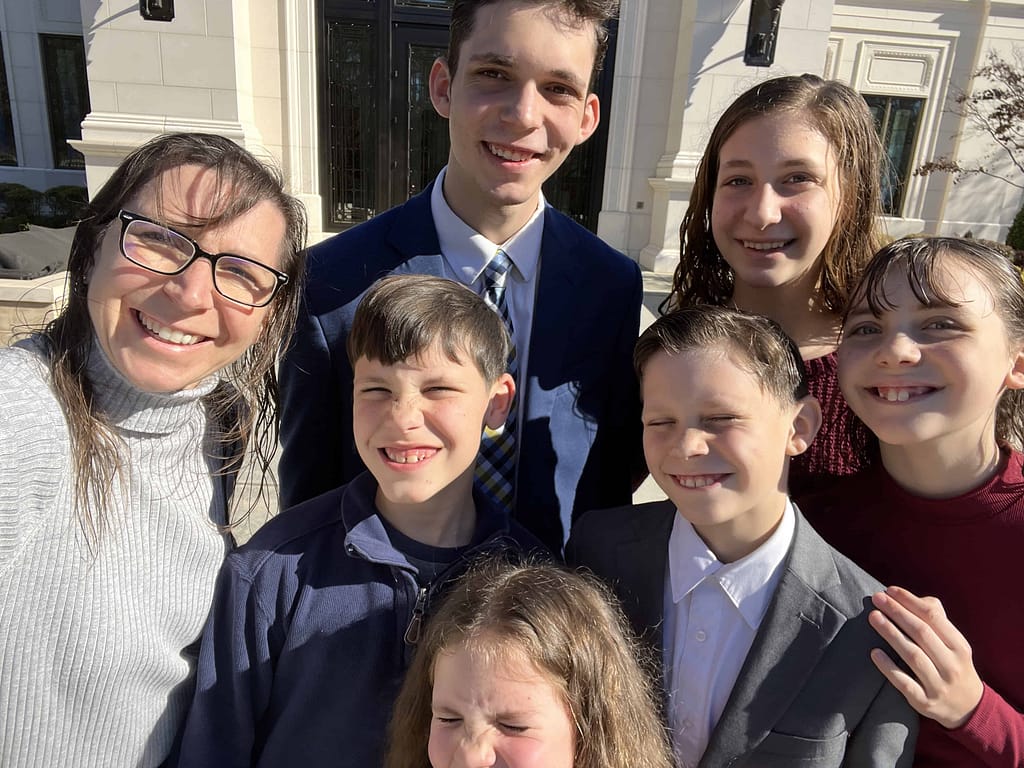 mom and children at Raleigh Temple