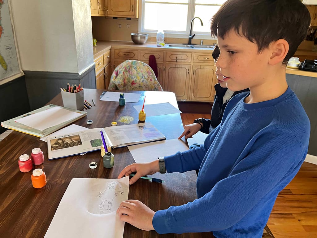 boy doing a monolith