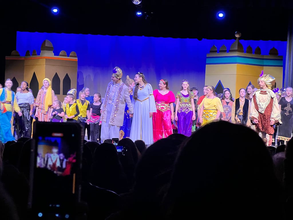 Aladdin on stage