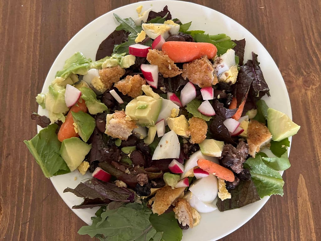 colorful garden salad