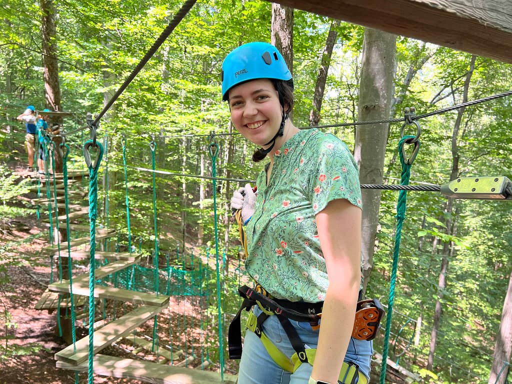 23 year old ziplining