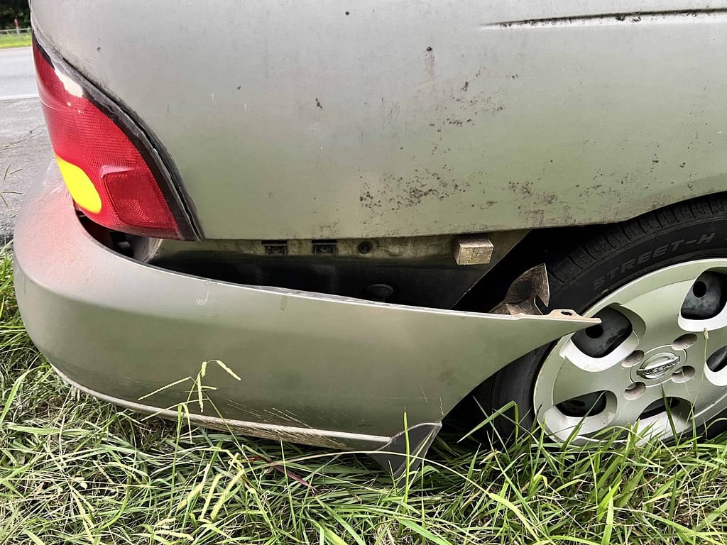 broken car fender