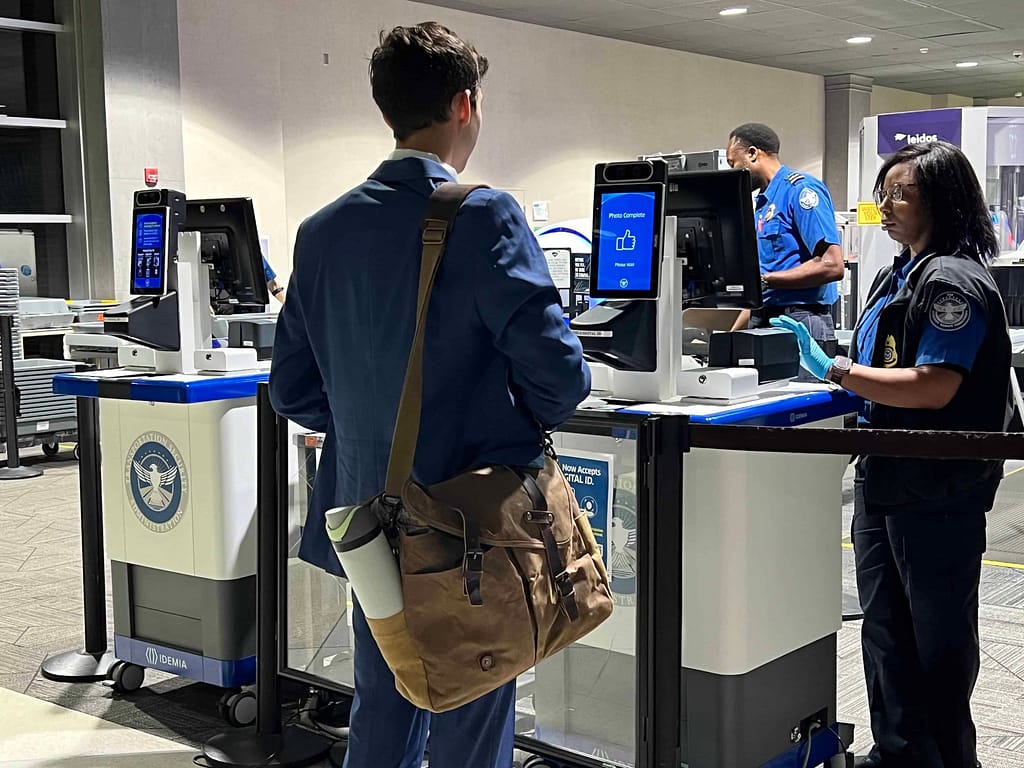 missionary at airport security
