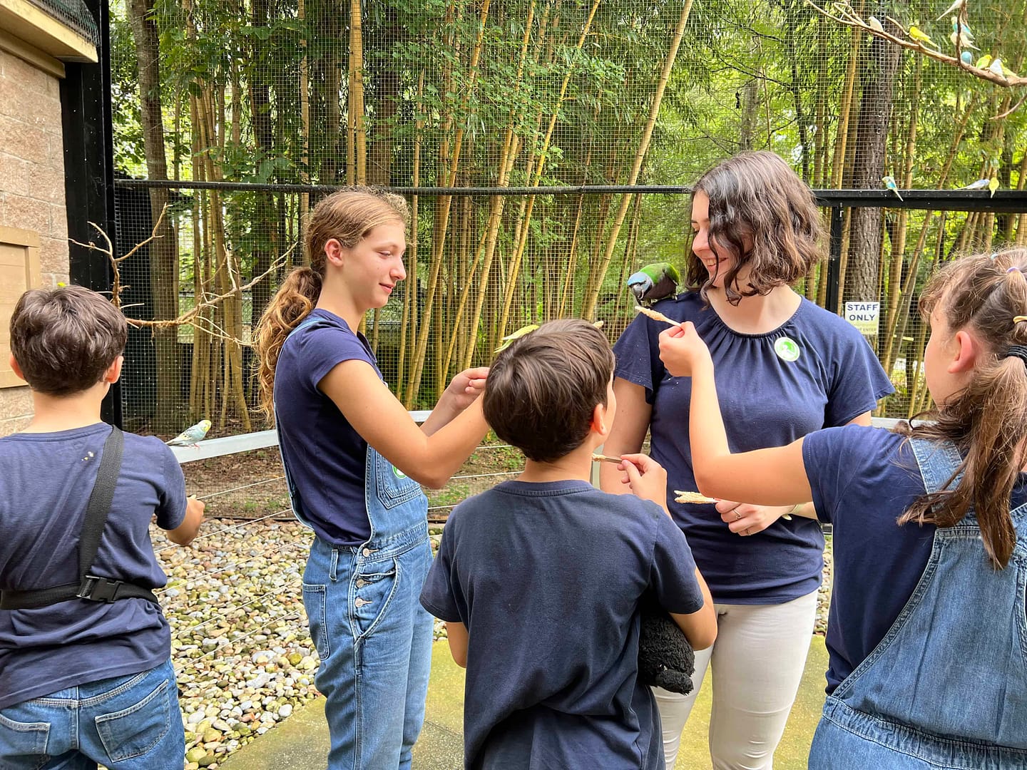 kids at Sylvan Bird park