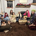 9 children doing the nativity