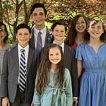 mom and 6 kids on Mother's Day