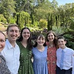 6 siblings at Duke Gardens