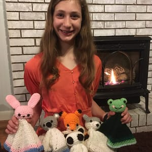 crocheted loveys