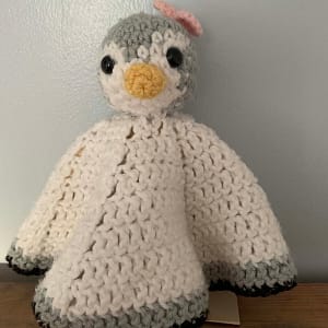 penguin crocheted lovey