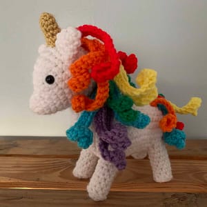 unicorn crocheted animal