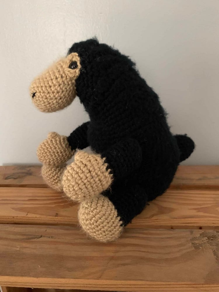 crocheted.niffler3 crocheted niffler fantastic beasts stuffed animal