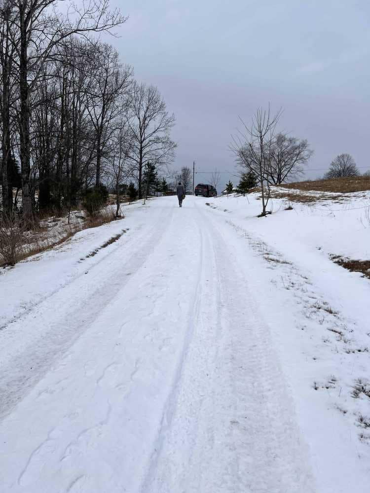 snowing driveway