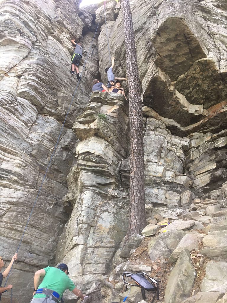 rock climbing