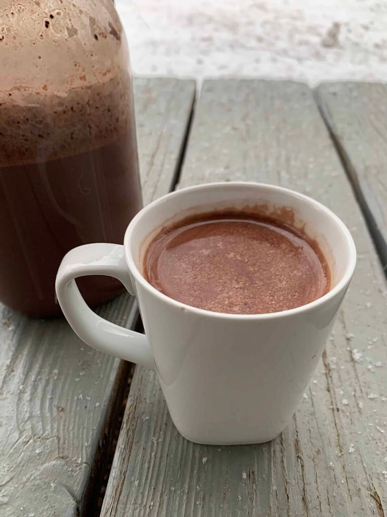 raw milk hot chocolate