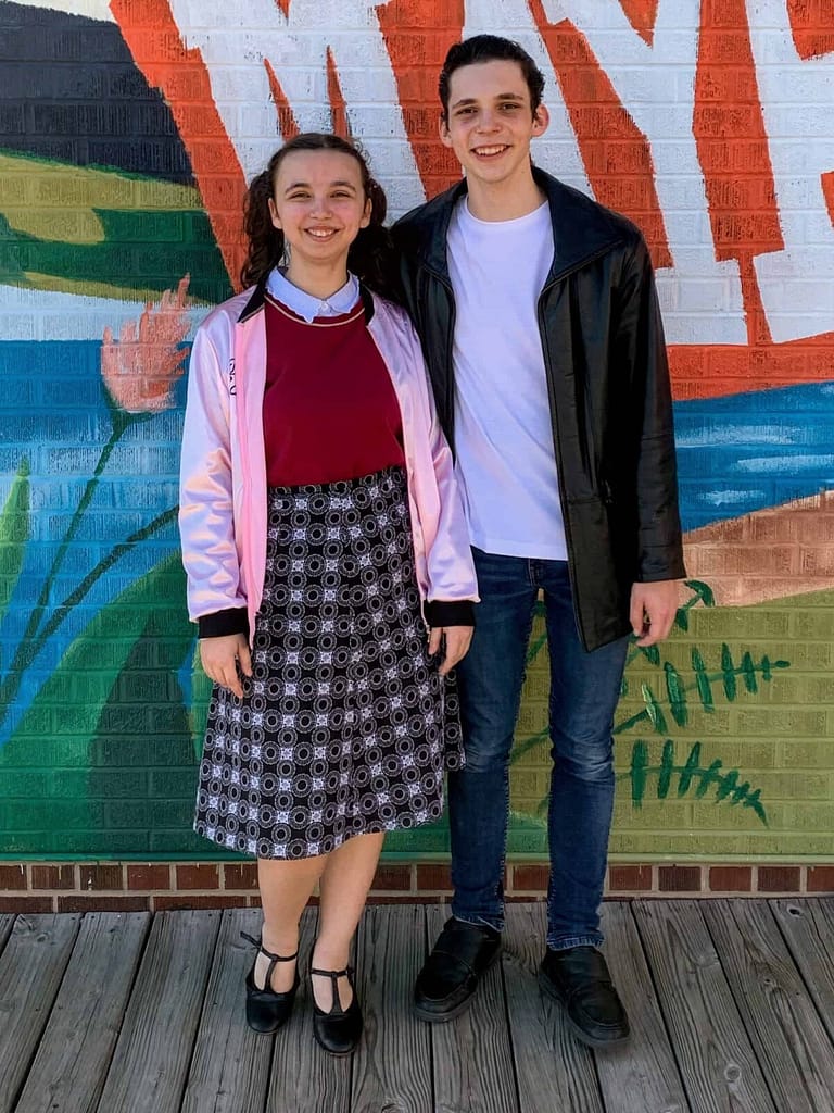 Roger and girlfriend in Grease musical