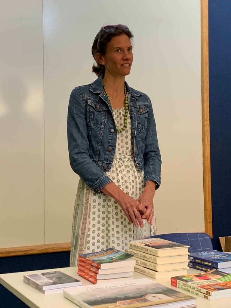 Jennifer Pharr Davis speaking in Mt Airy NC