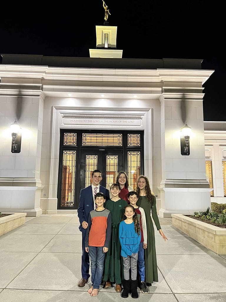 Holladay Family at the Raleigh Temple